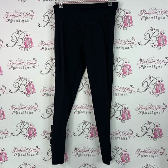 Victoria's Secret sport VSX Tights leggings pants corset Black mesh - Picture 1 of 9